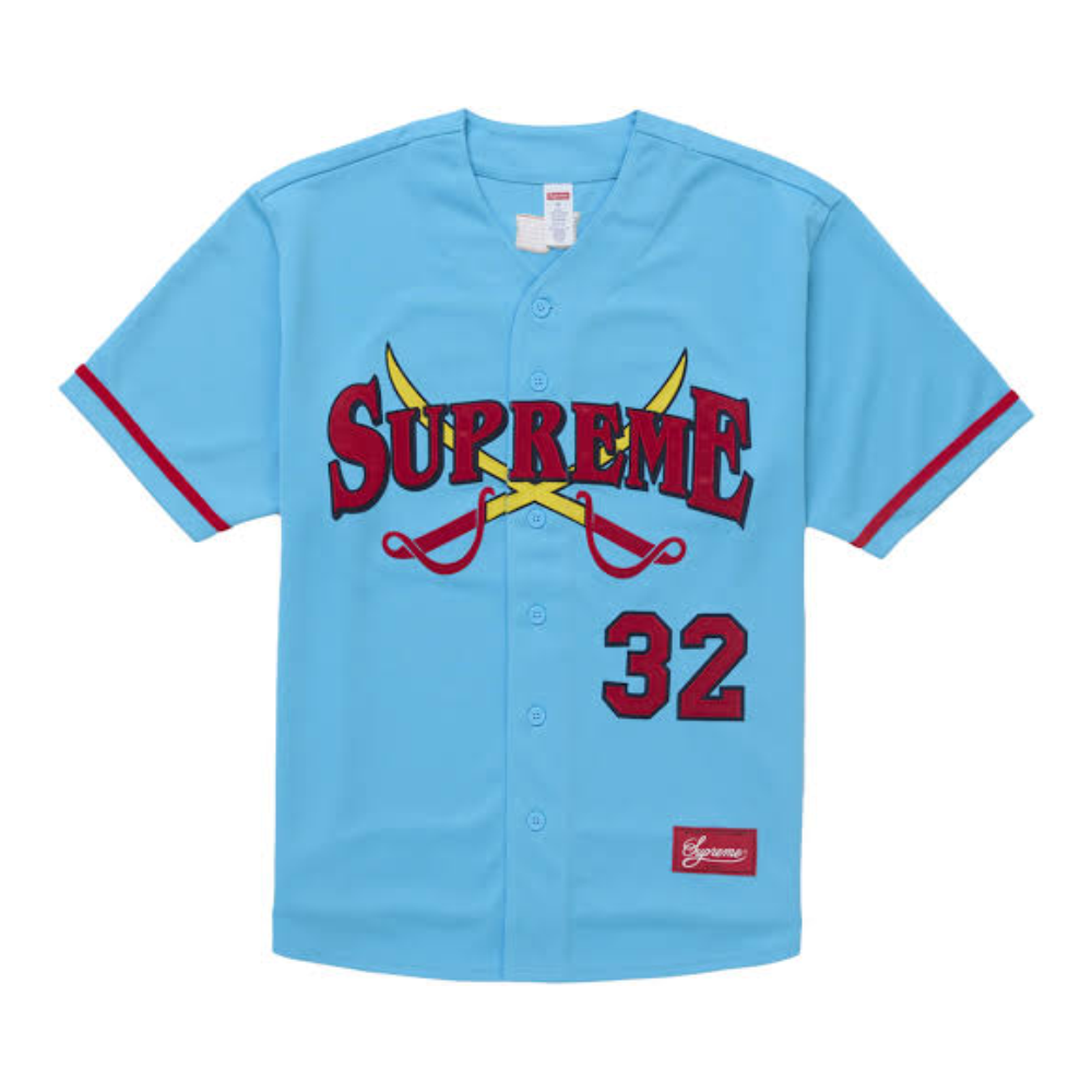 Supreme Swords Baseball Jersey Blue