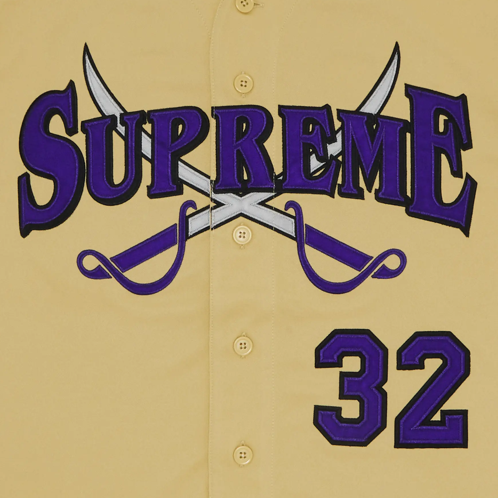 Supreme Swords Baseball Jersey Gold
