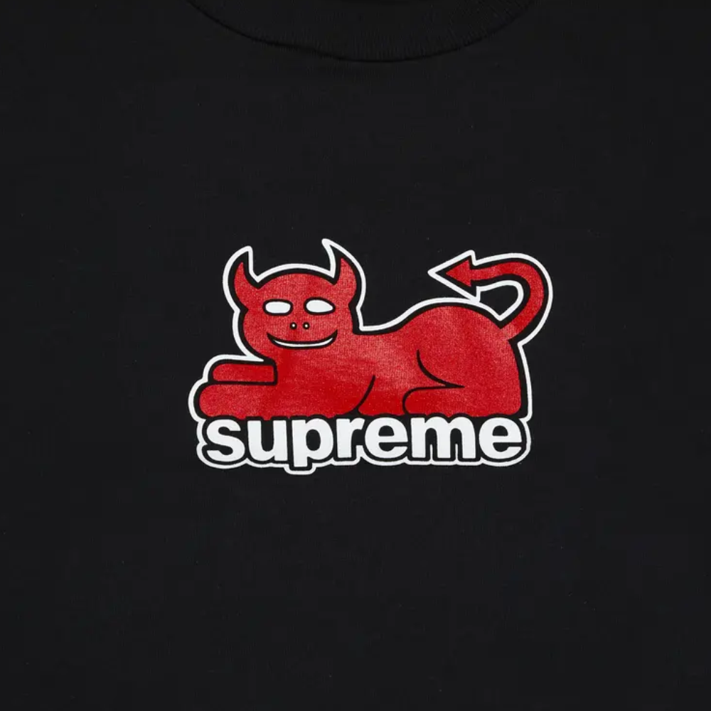 Supreme Toy Machine Devil Cat T-Shirt 'Black'