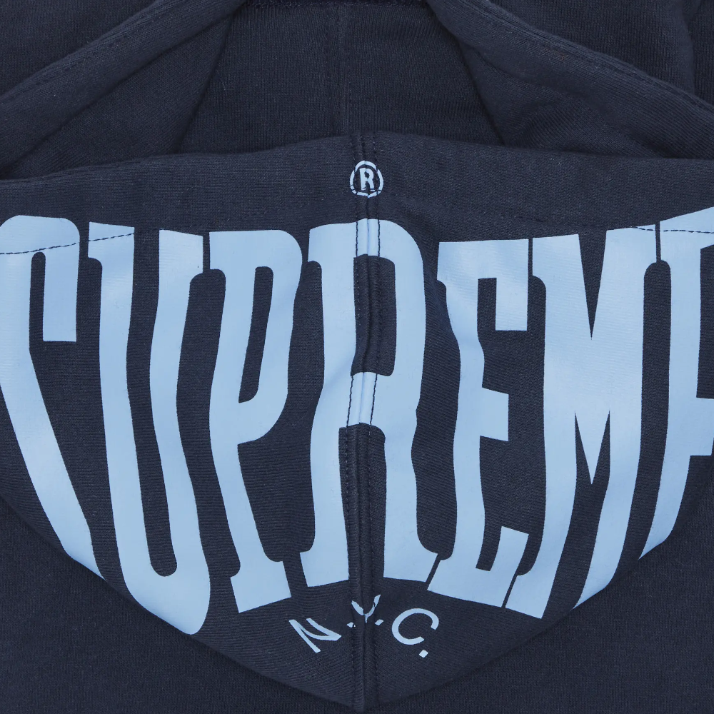 Supreme Warm Up Hoodie 'Navy'