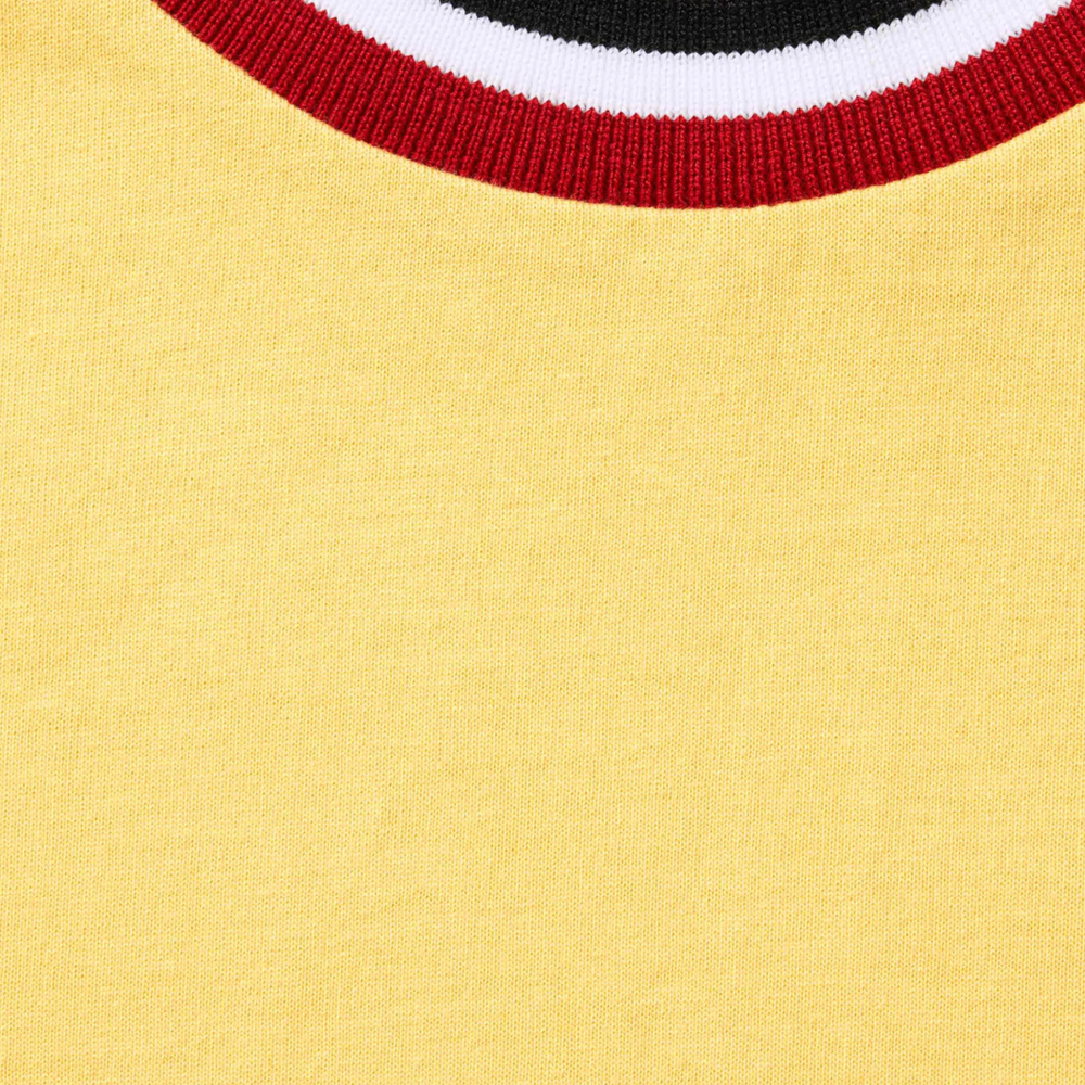 Supreme Warm Up Stripe S/S Top Yellow