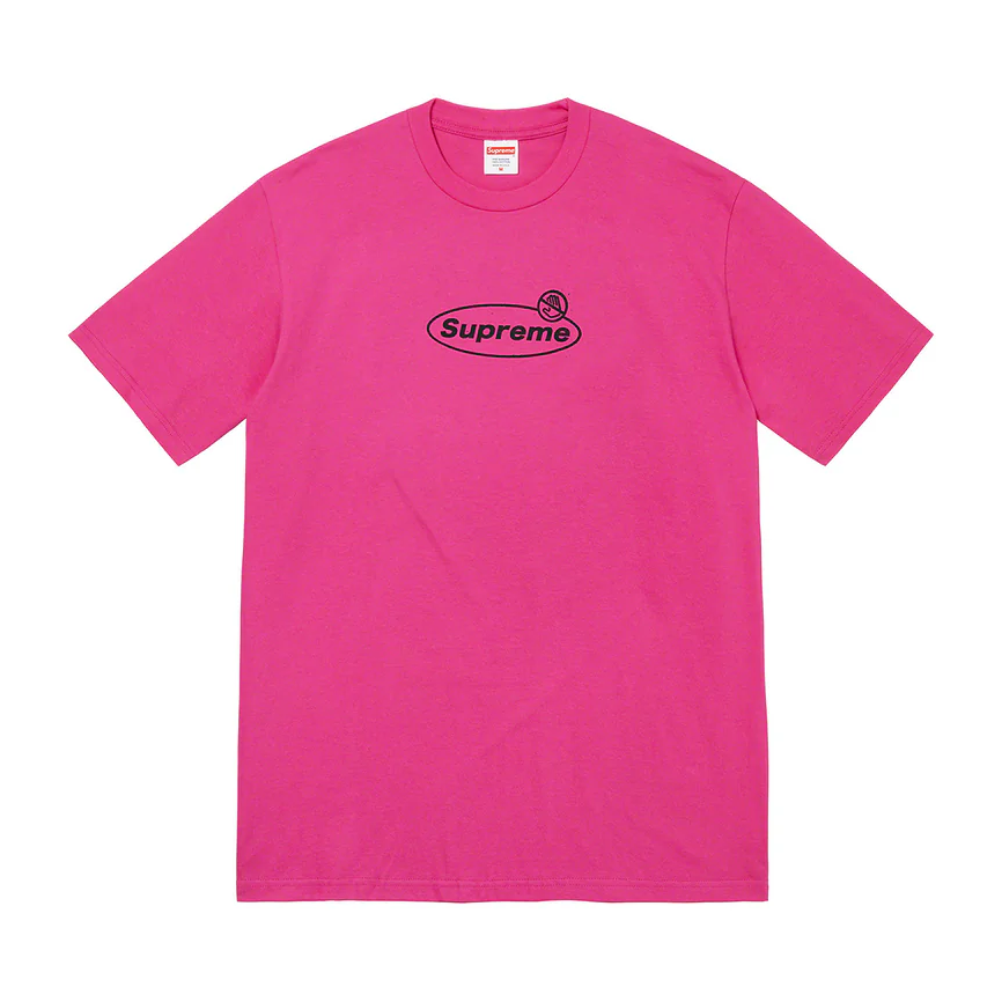 Supreme Warning T-Shirt 'Magenta'