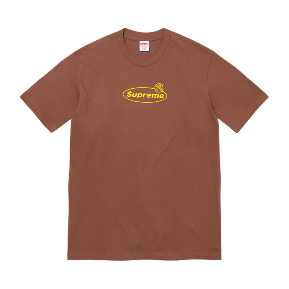 Supreme Warning T-Shirt 'Brown'