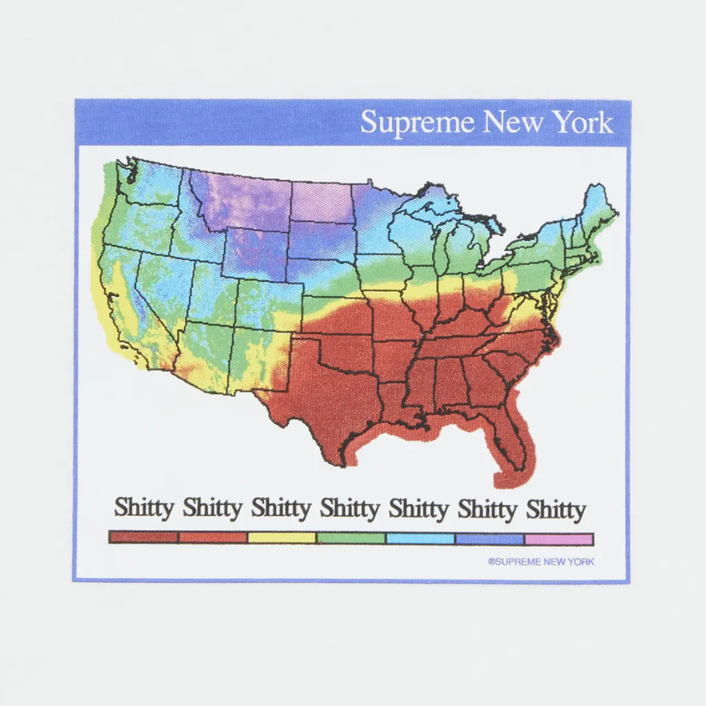 Supreme Weather T-Shirt 'White'