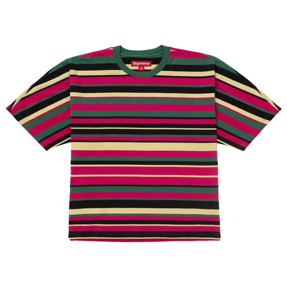 Supreme Intarsia T-Shirt 'Stripe'