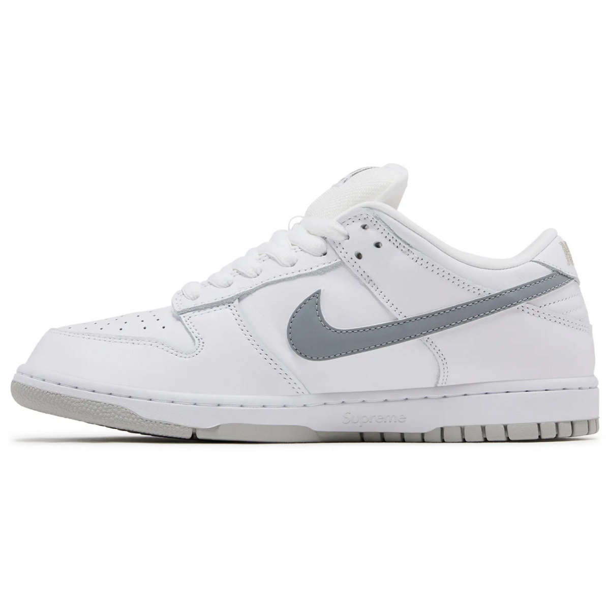 Nike SB Dunk Low Supreme 94 White Metallic Silver