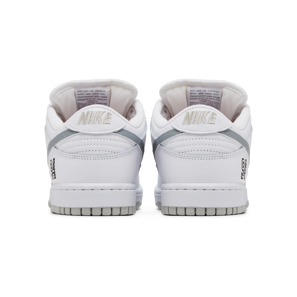 Nike SB Dunk Low Supreme 94 White Metallic Silver