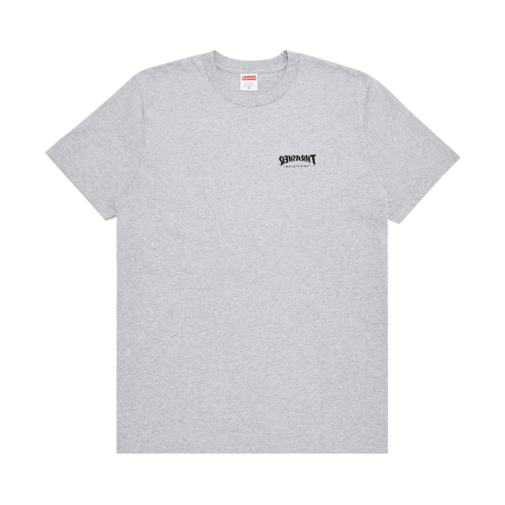 Supreme x Thrasher Cross T-Shirt 'Heather Grey'